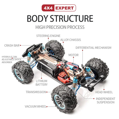 90Km/h High Speed 4WD Brushless RC Truck