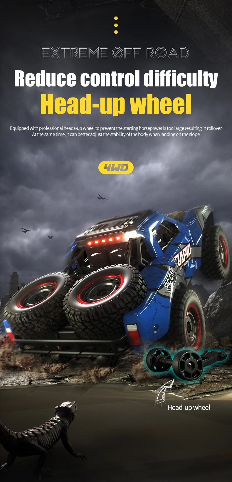 RC High Speed Off-Road 4x4 Rally Truck