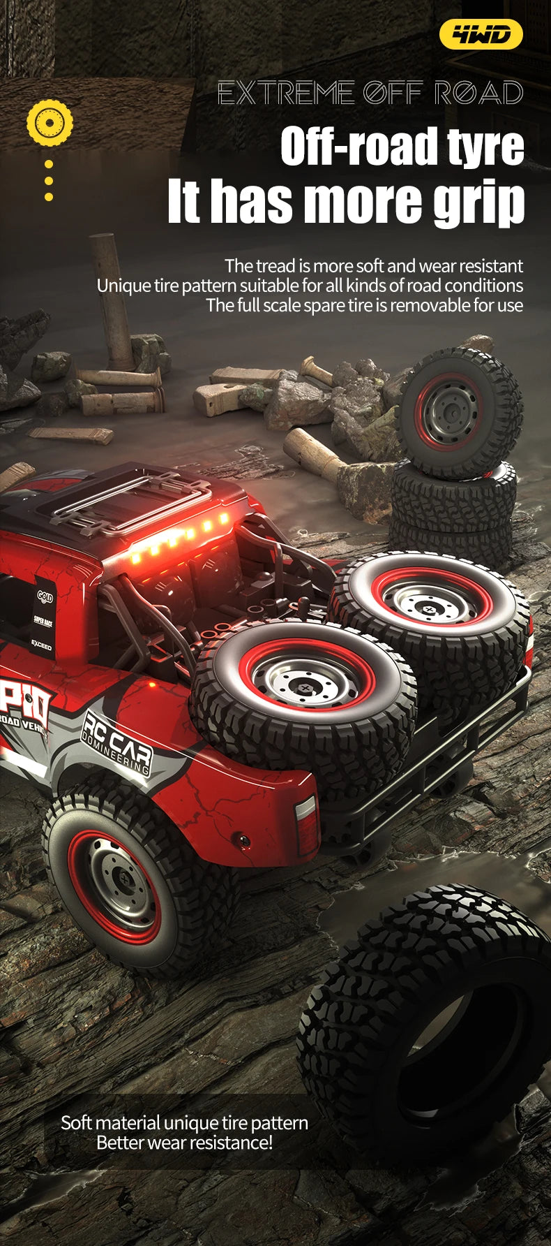 RC High Speed Off-Road 4x4 Rally Truck